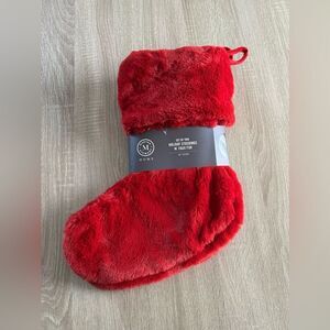 NWT … MARTHA STEWART “Set Of 2” Faux Fur Holiday Stocking’s